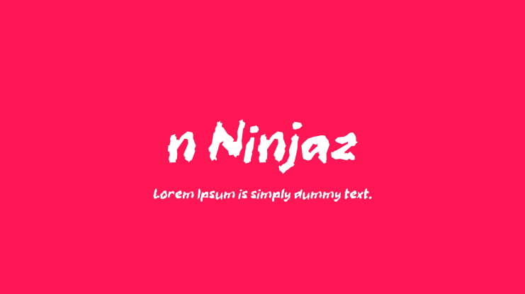 n Ninjaz Font