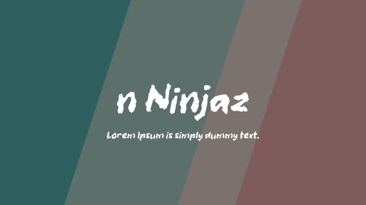 n Ninjaz Font