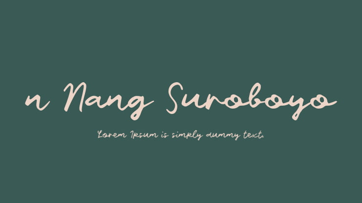 n Nang Suroboyo Font