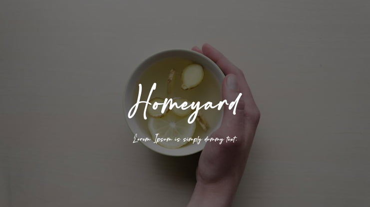 Homeyard Font