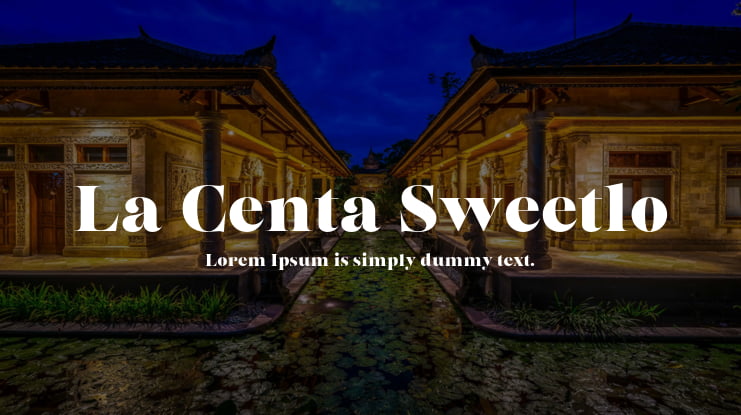 La Centa Sweetlo Font