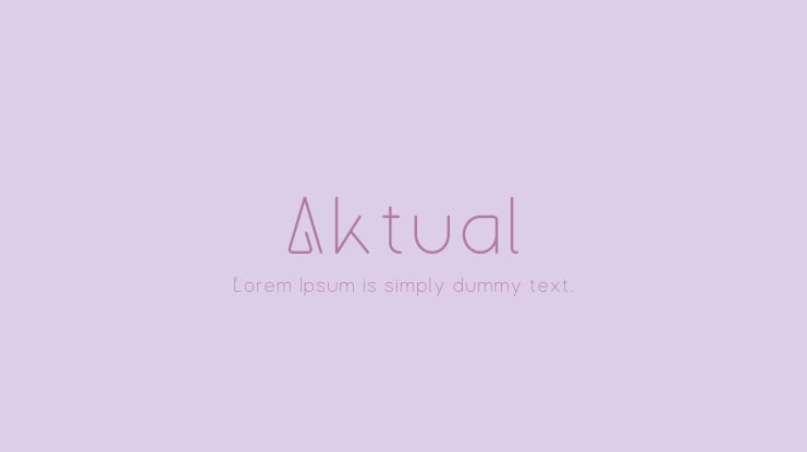 Aktual Font