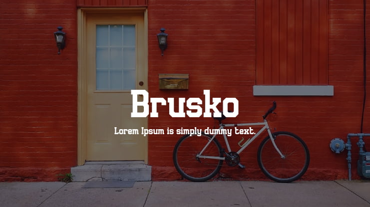 Brusko Font