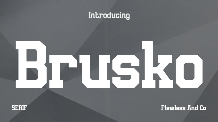 Brusko Font