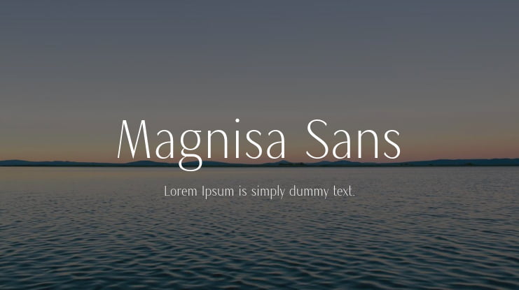 Magnisa Sans Font Family