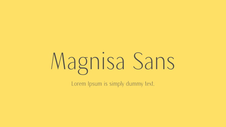 Magnisa Sans Font Family