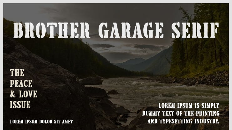 Brother Garage Serif Font