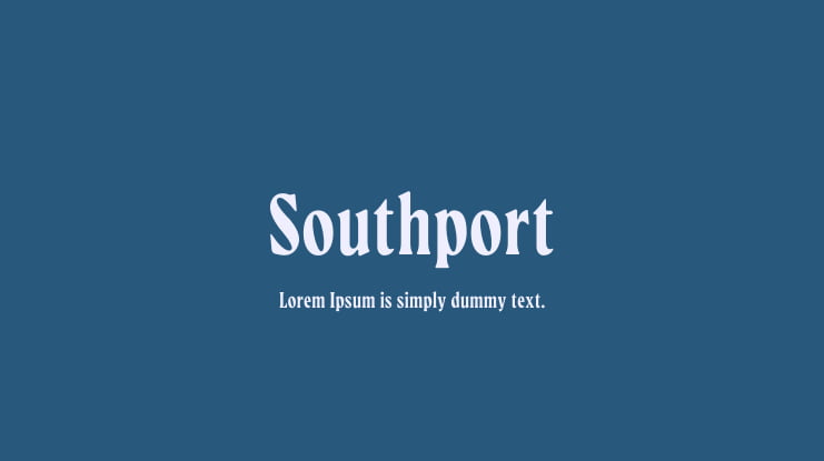 Southport Font