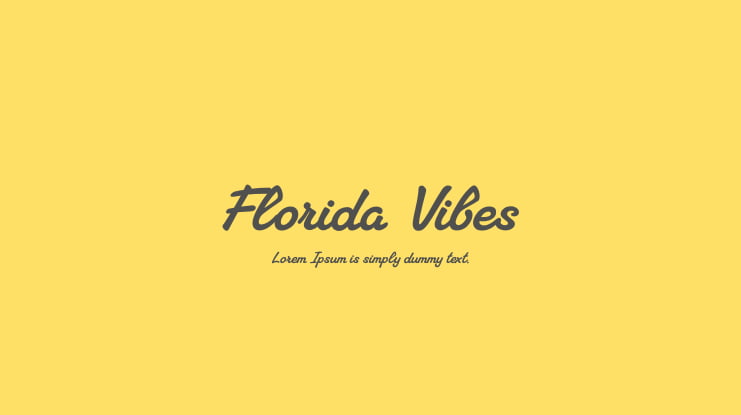 Florida Vibes Font