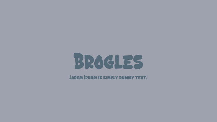 Brogles Font Family