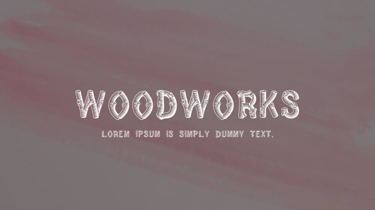 WoodWorks Font Family