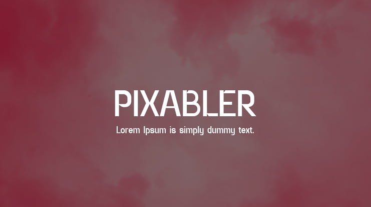 PIXABLER Font