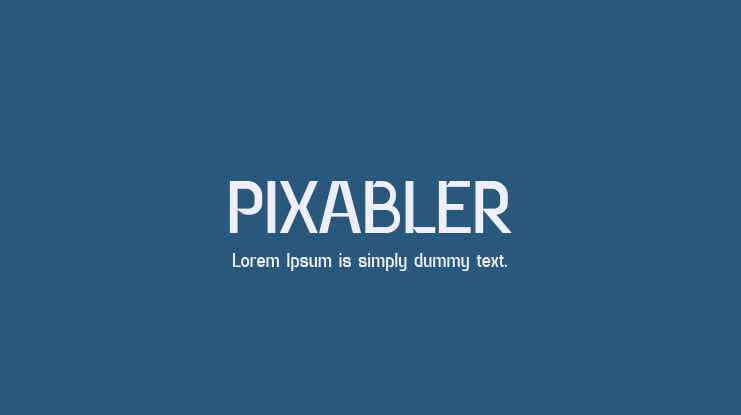 PIXABLER Font