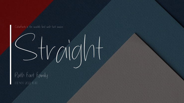 Straight Path Font