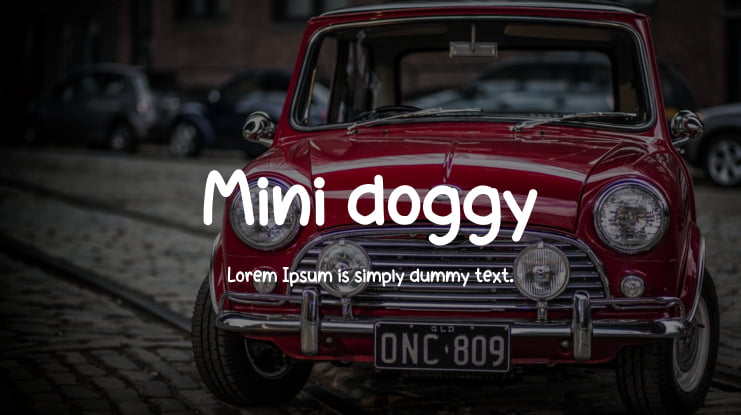 Mini doggy Font