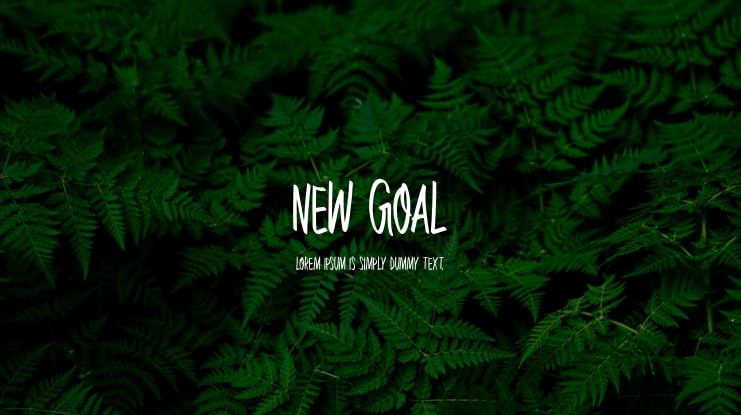 New Goal Font