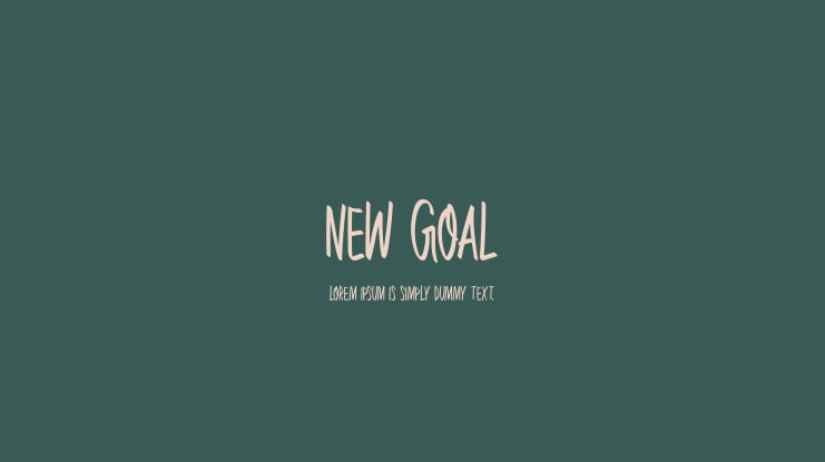 New Goal Font