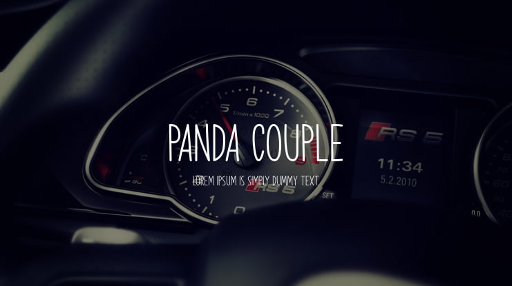 Panda Couple Font