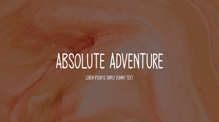 Absolute Adventure Font