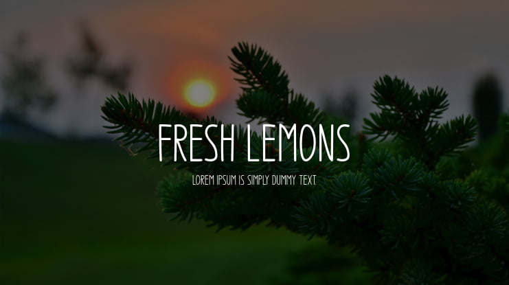 Fresh Lemons Font