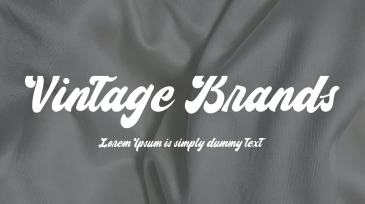 Vintage Brands Font