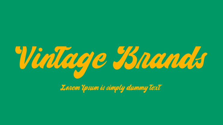 Vintage Brands Font