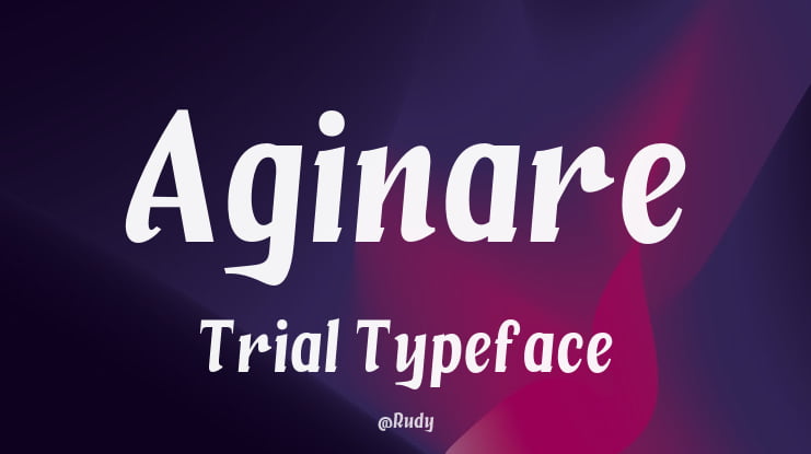 Aginare Trial Font