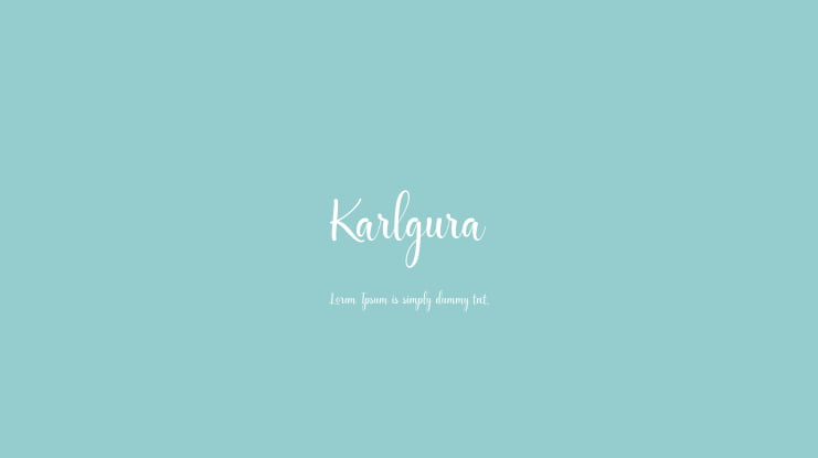 Karlgura Font