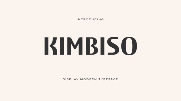 Kimbiso Font