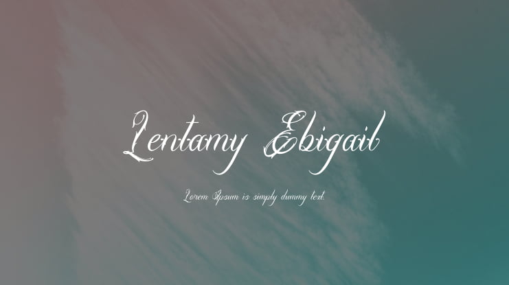 Lentamy Ebigail Font