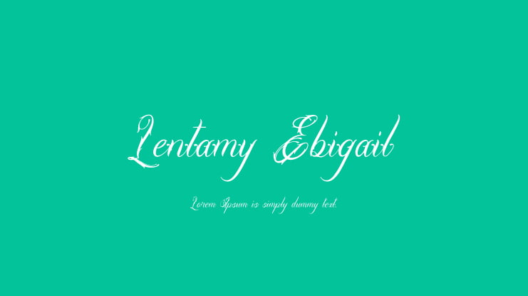 Lentamy Ebigail Font