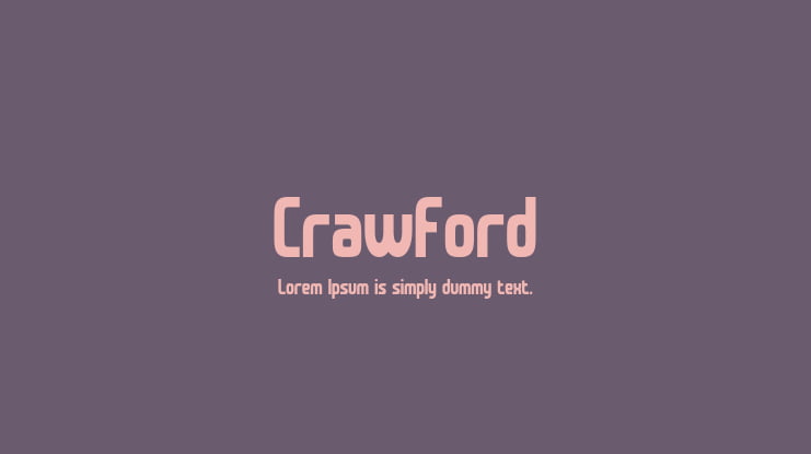 Crawford Font