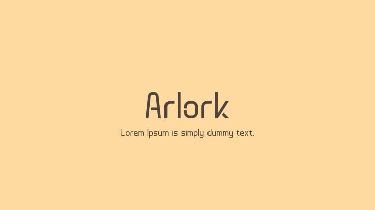 Arlork Font