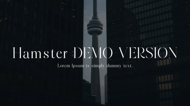 Hamster DEMO VERSION Font Family