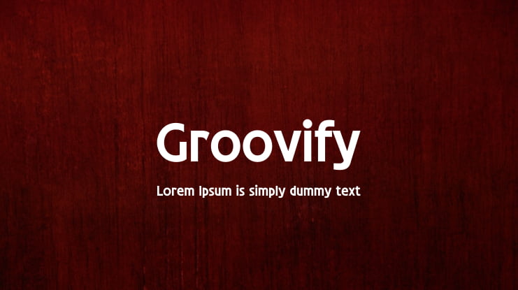 Groovify Font