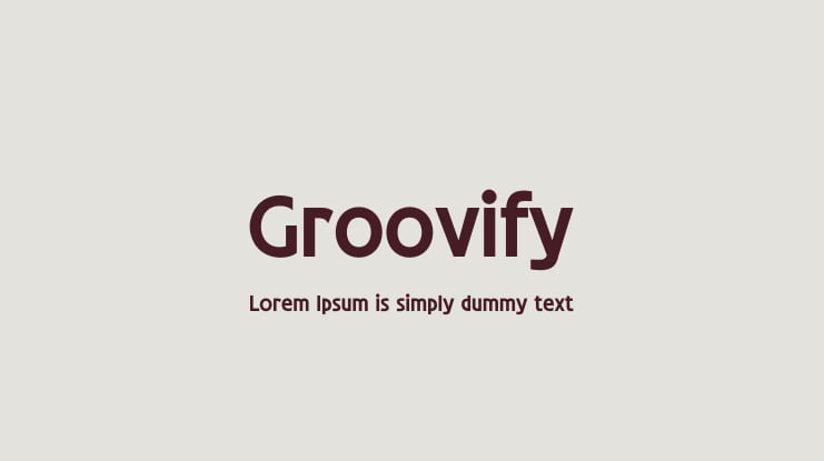 Groovify Font