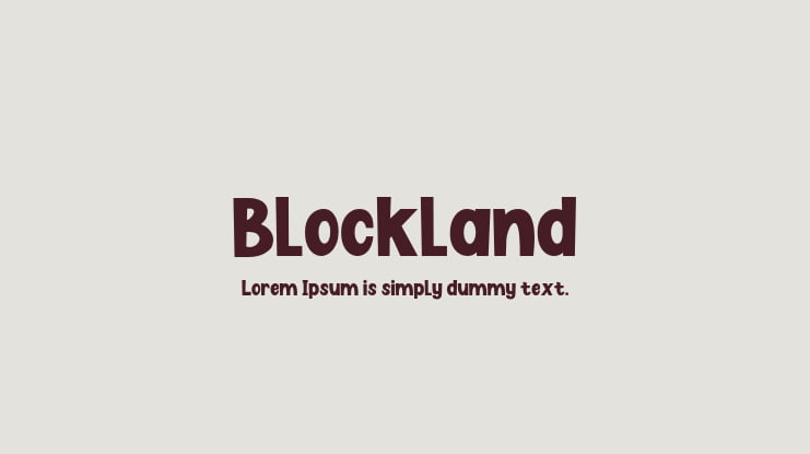 Blockland Font