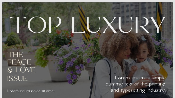 TOP LUXURY Font