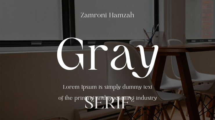 Gray Font