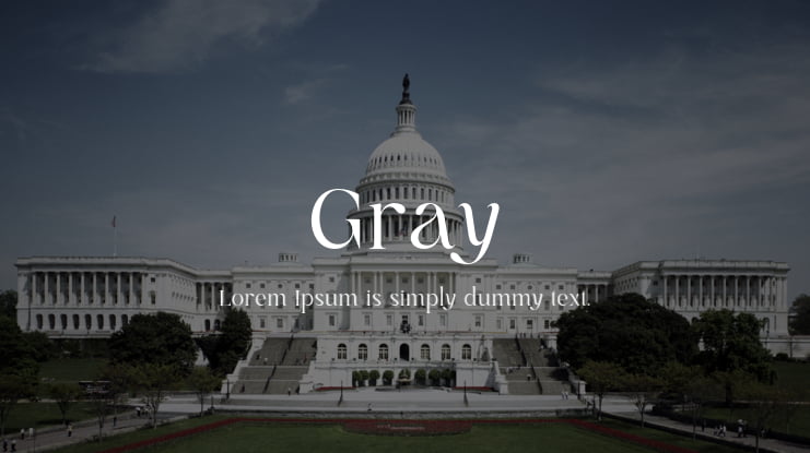 Gray Font