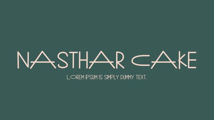 Nasthar Cake Font