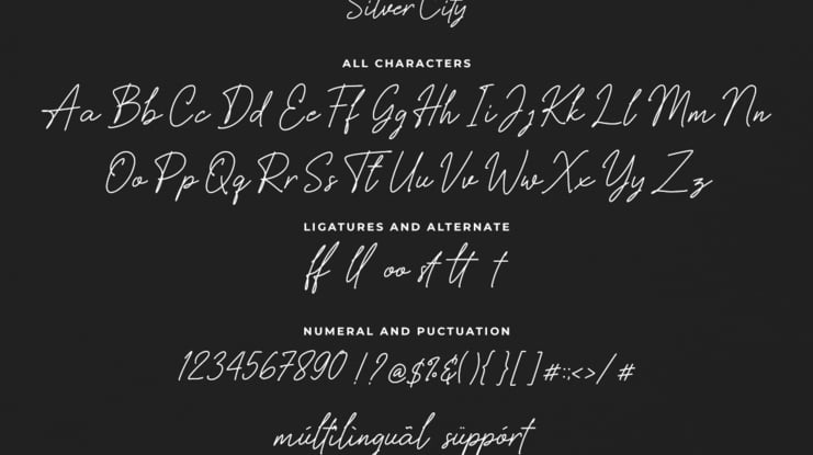 Silver City Font