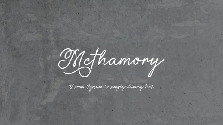 Methamory Font