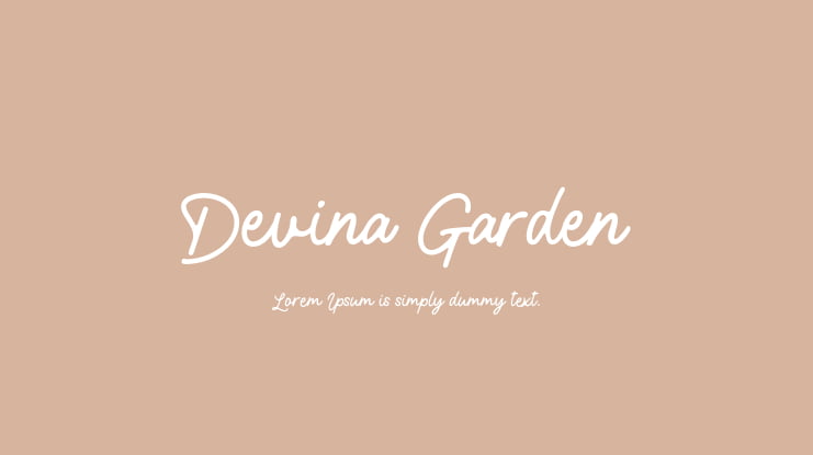 Devina Garden Font