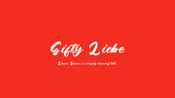 Gifty Liebe Font