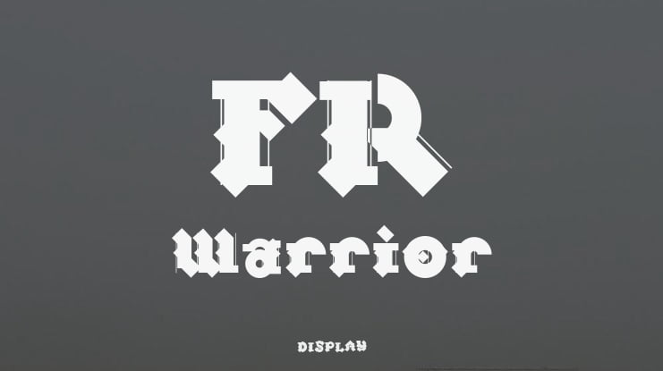 FR Warrior Font