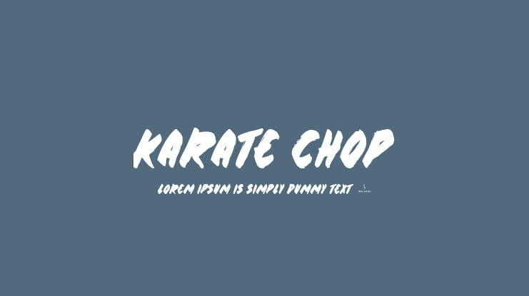 Karate Chop Font