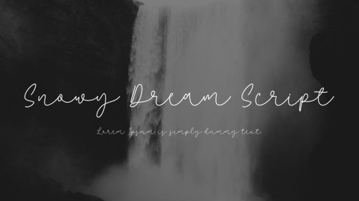 Snowy Dream Script Font