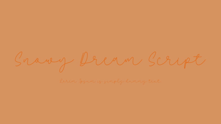 Snowy Dream Script Font