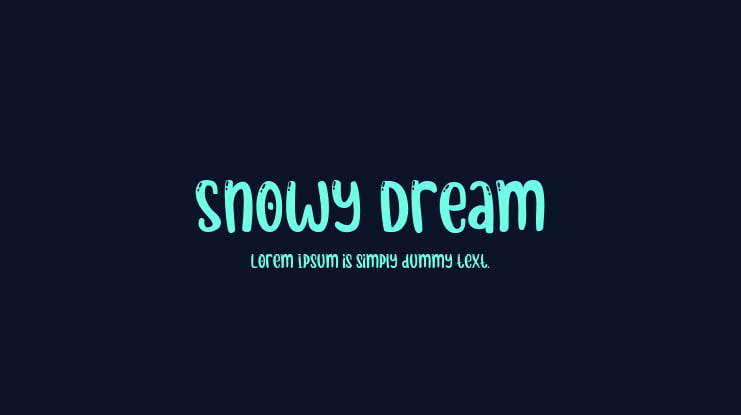 Snowy Dream Font